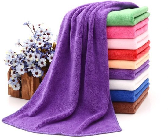 pakketexpert sporthanddoek super sneldrogend microfiber/ X-Large 140x70cm - paars