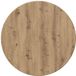 vidaXL Tafelblad Ø 60 x 1,5 cm Rond Bewerkt Hout Artisanaal Eiken