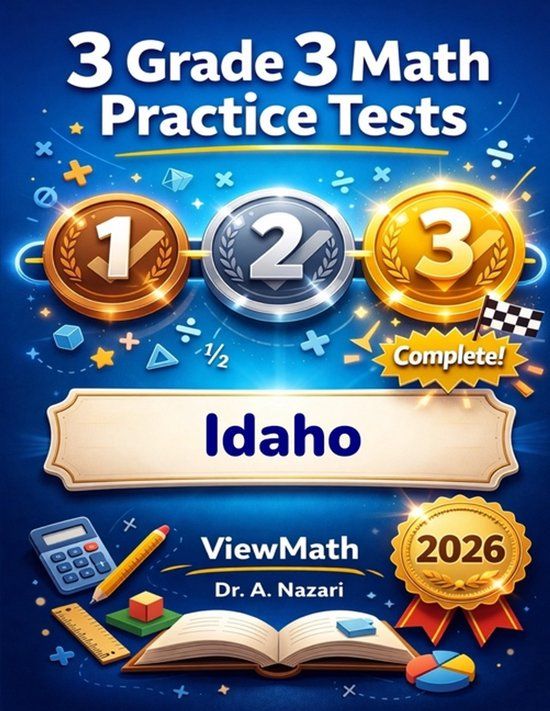 3 Libri GmbH 3 Idaho ISAT Grade 3 Math Practice Tests