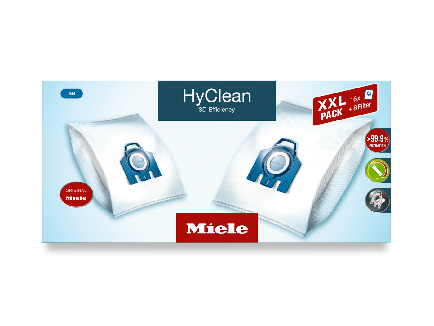 Miele HyClean 3D Efficiency GN XXL-pack - Stofzuigerzakken - 16 stuks