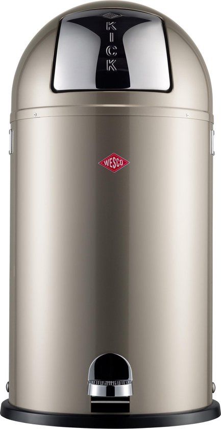 Wesco Kickboy Pedaalemmer - 40 l - Nieuw Zilver