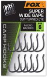 Fox Super Wide Gape Outturned Eye Karper Haken Maat 4 Zwart