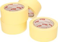 KOTARBAU® Set van 20 crêpetape 48 mm x 50 m zelfklevend geel beschermtape bij schilderwerkzaamheden