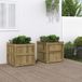 Maison Exclusive - Deux jardinières en bois de pin, traitées contre les intempéries