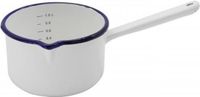 KRÜGER Husum Steelpan Emaille Wit 14cm 1L