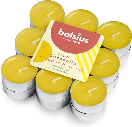 Bolsius True Citronella Theelichtjes - 18 stuks