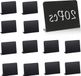 Bol 20 stuks Leisteen Bord - Mini borden van Noir Plastique - 100 x 75 mm
