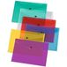10 A5 heldere transparante popper portemonnee/papieren portefeuilles - diverse kleuren