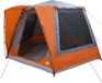 vidaXL Tunneltent 8-persoons Grijs/Oranje Polyester Waterdicht