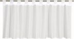 Sans marque Rideau de bistrot semi-transparent Blanc 48 x 140 cm