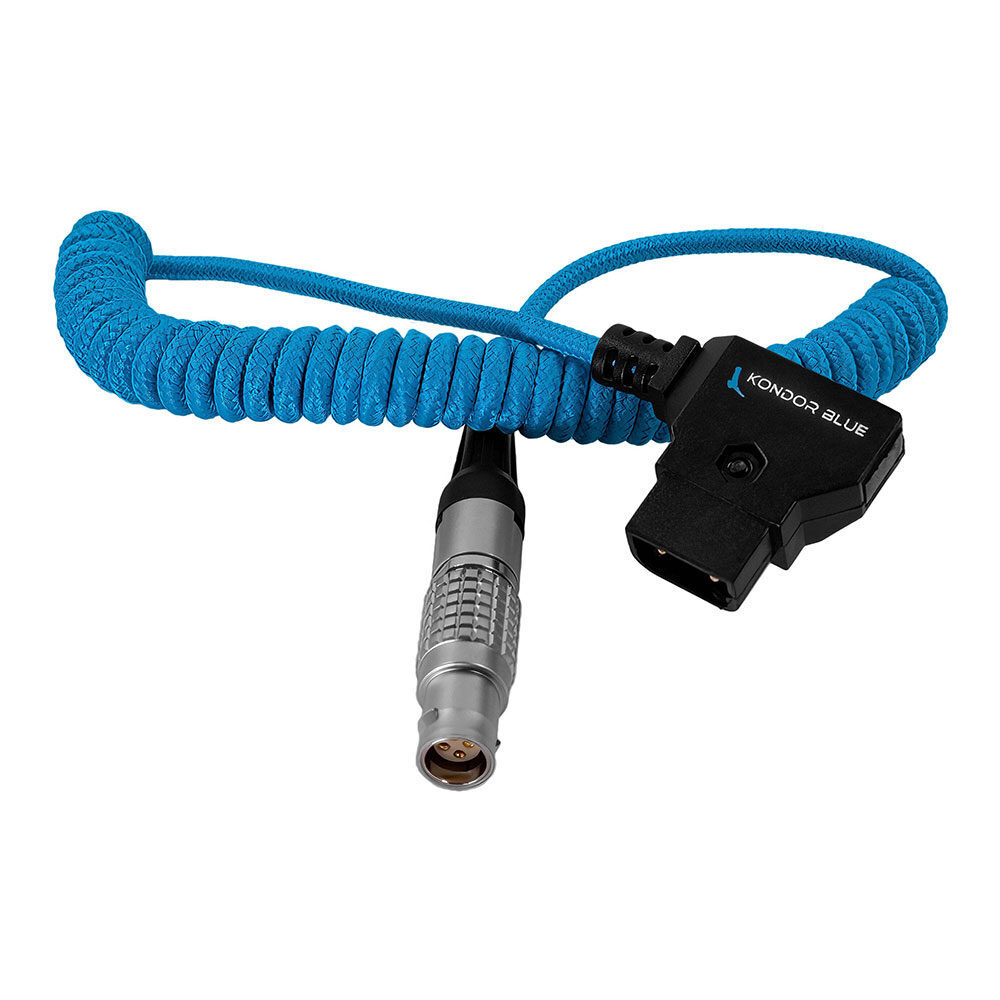 Kondor Blue D-Tap to LEMO 4-pin Coiled Power Cable for Canon C200