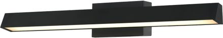 Artdelight Rivera - applique murale en saillie - 59,6 x 12,3 cm - 12W LED dimmable inclus - noir