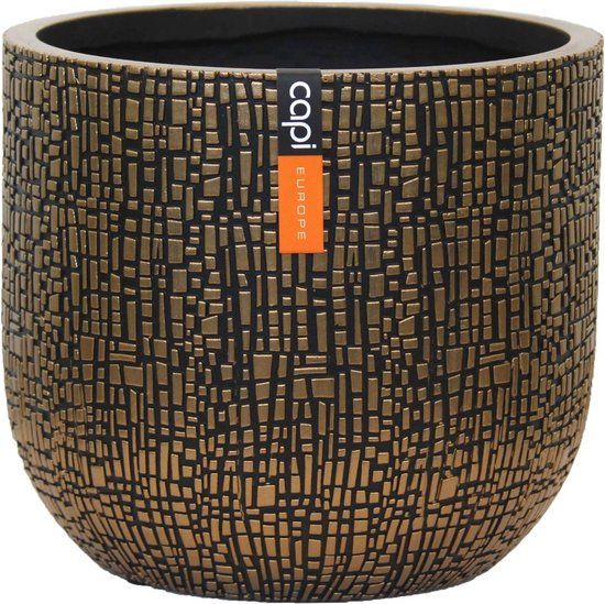 Capi Europe Bloempot bol Skin - 17x15 cm - Goud