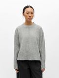 OBJECT COLLECTORS ITEM Object Trui Objjuno L/s Lo O-neck Knit Noos 23046885 Medium Grey Melange Dames Maat - S