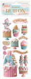 Stamperia - Candy Christmas Rub-on 4x8,5 Inch Cakes (DFLRB175)