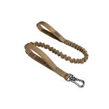 EXCELLENT ELITE SPANKER Tactische bungee hondenriem militaire politie hond training riem touw met 2 bedieningshandgrepen voor middelgrote en kleine honden (bruin)