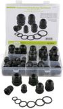 SeKi Assortiment kabelwartels / zwart / 50 stuks