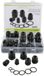 SeKi Assortiment kabelwartels / zwart / 50 stuks