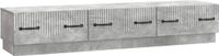 vidaXL TV-kast met lade Betongrijs 147 x 34,5 x 27 cm Bewerkt hout