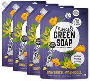 Marcel's Green Soap Wasmiddel Navulling Voordeelbox Amber & Ylang Ylang 4 x 1000 ml
