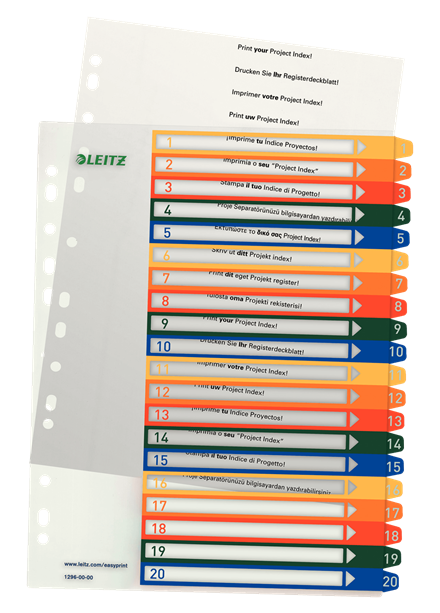 Leitz 12960000 - Indextabs - Multi