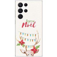 Samsung Galaxy S23 Ultra Beschermende siliconen case met lichtgevend rendier