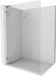 Mexen Lunar L paroi de douche Walk-in gauche 120 x 200 cm, transparent 8 mm, gris brossé