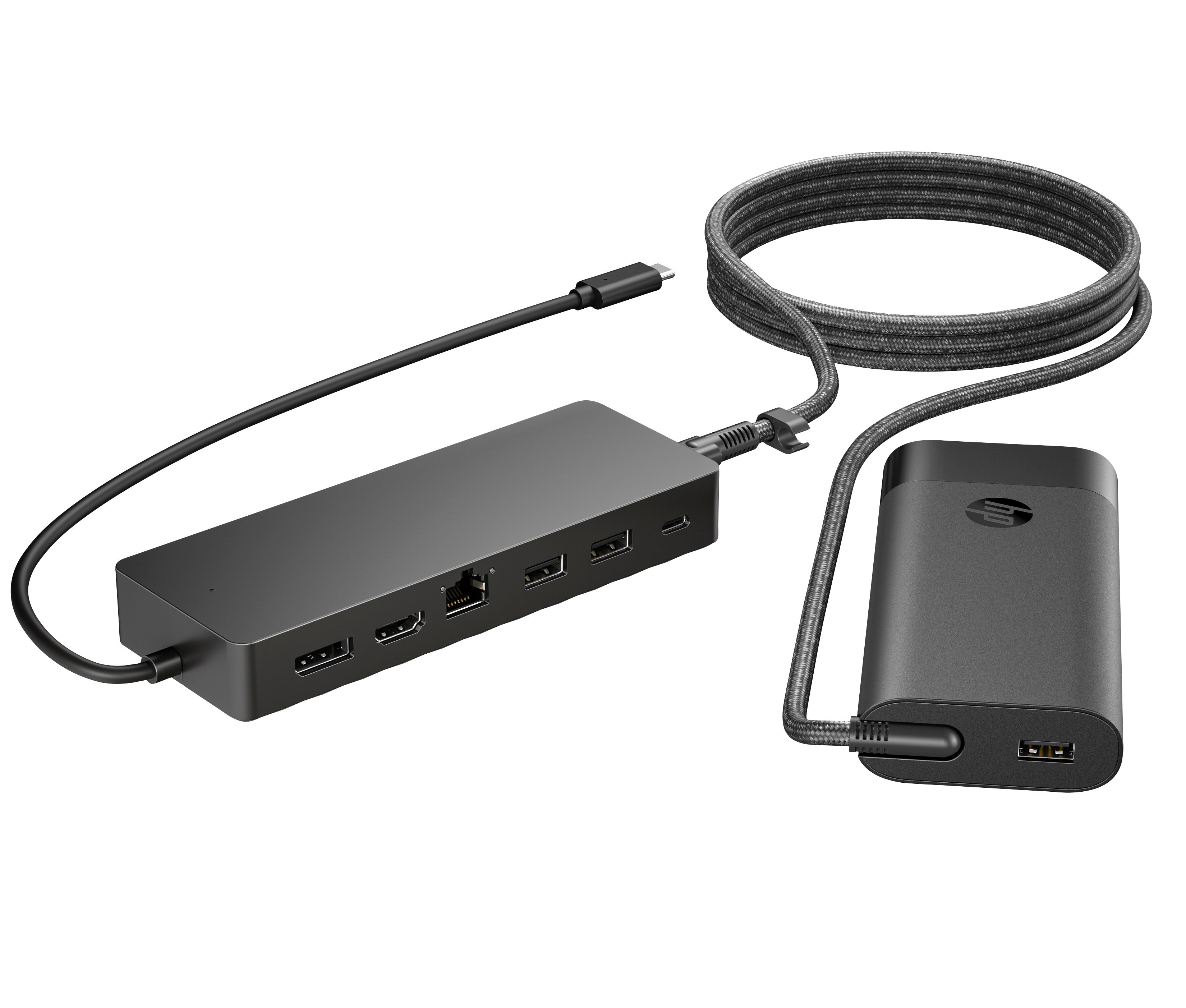 HP Universal USB-C Hub en Laptoplader Combinatie