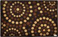 Zala Living Schoonloopmat Dots 120x200 cm Bruin