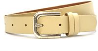 Timbelt Fashion Leren Riem 3 cm Cream