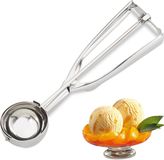 Relaxdays ijslepel edelstaal - ijsbolschep professioneel - 53 mm - fruit - deeg - zilver