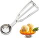 Relaxdays ijslepel edelstaal - ijsbolschep professioneel - 53 mm - fruit - deeg - zilver
