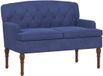vidaXL Lovingseat met knoopge tuft Politieblauw 111 x 65 x 79 cm