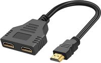 HDMI-splitter 1 in 2 uit - HDMI-stekker naar 2x HDMI-bus