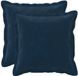 vidaXL - Kussensloop - 2 stuks - HOUTEN - Blauw - 45 x 45 cm - Katoensatijn