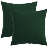 vidaXL - Kussensloop - 6 st - HEERLEN - Donkergroen - 45 x 45 cm - Stof