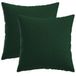 vidaXL - Kussensloop - 6 st - HEERLEN - Donkergroen - 45 x 45 cm - Stof