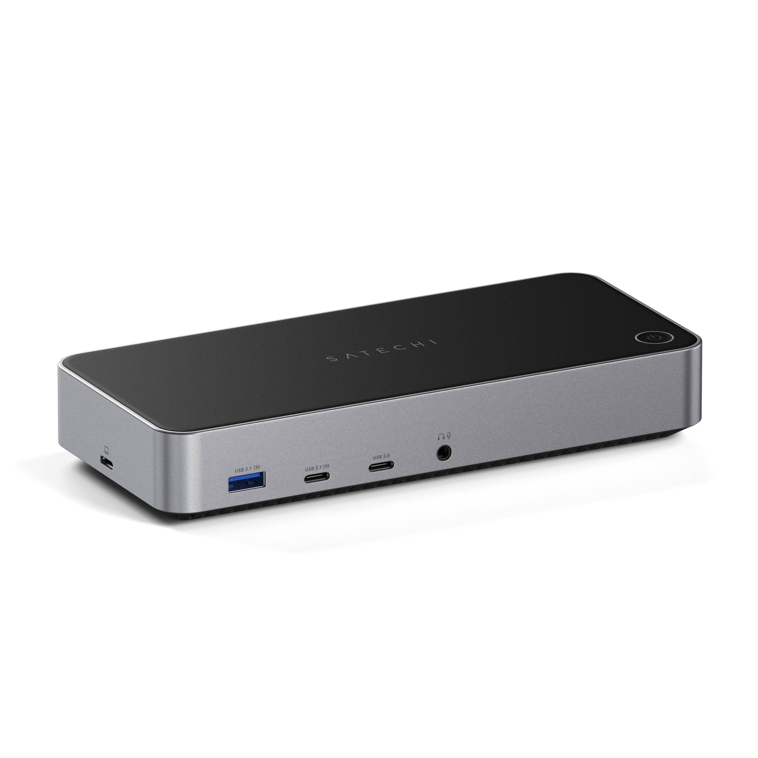 Satechi Triple 4K Display Docking Station - Black/Silver