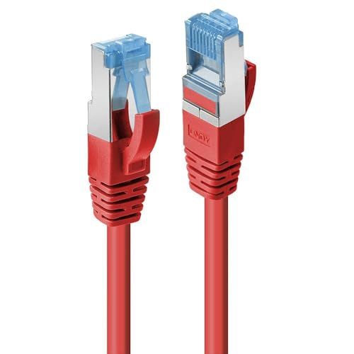 Lindy Cat.6A S/FTP netwerkkabel, koper, LSOH, 500 MHz, rood, 1 m