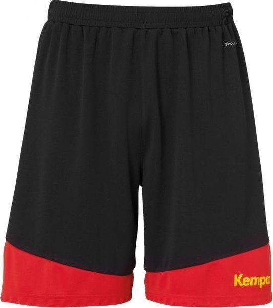 Kempa Emotion 2.0 Short Kids - Zwart/Rood Maat 128