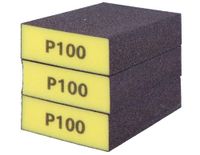 INNSPIRO Set van 3 flexibele schuimrubberen slijpmondstukken, fijne korrel, 10 x 7 x 2,5 cm.
