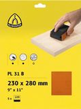 Klingspor papier abrasif pour bois 230x280mm K120 (5 pièces)