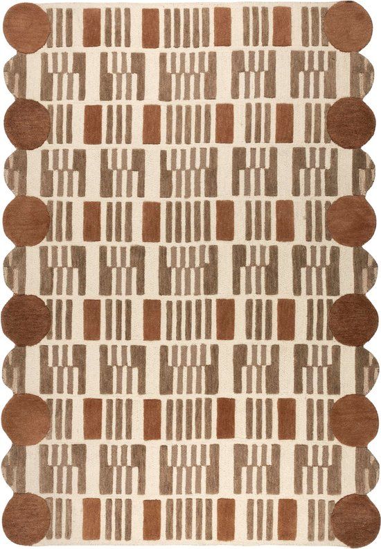 Feliz Lifestyle Mundra Vloerkleed - 160x230 cm - Beige - Wol - Modern