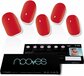 Nooves Crimson Red Gel Self-Adhesive False Nails - 20 Pieces