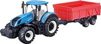 Bburago B18-31658 10CM New Holland T7.315 Tractor + Kipaanhanger, Multicolor