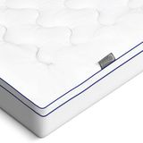 Beautissu BeauNuit MT Base - Matras Topper met geïntegreerde Strechcover 90x200 cm - 3cm Schuimgevulde Matrasbeschermer Anti-Slip voor Boxspring Bed & Matras tot 40cm