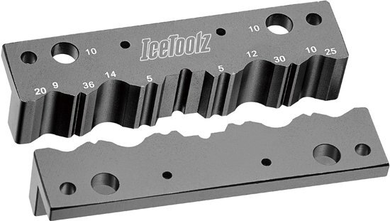 Icetoolz Vise/spanklem 5/9/10/12/14/20/25/30/36 Mm Zwart