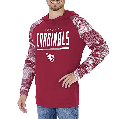 Zubaz Arizona Cardinals Maroon Hoodie - Men's - Maroon/White Camo Sleeves - Large