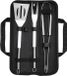 Ensemble d'outils de barbecue 3 pièces en acier inoxydable sans marque