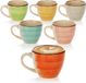 Bol 6x tasses à expresso en céramique colorées